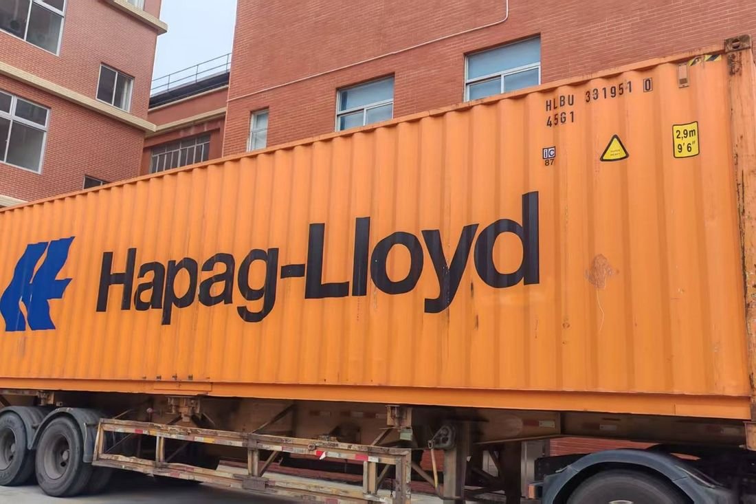 Oral-pouch line container-shipment photo