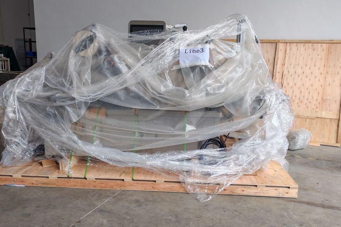 Oral-pouch line container-shipment photo